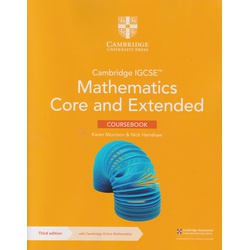 Cambridge IGCSE (TM) Mathematics Core and Extended Coursebook with Cambridge Online Mathematics 3rd Edition