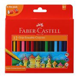 Faber Castell Crayons Grip Erasable Set 12 pieces