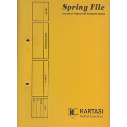 Spring File PVC Kartasi Ref 352