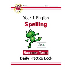 CGP KS1 Spelling Year 1 Daily Practice Book: Summer Term