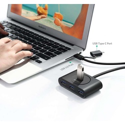 UGREEN 4-Port USB 3.0 Hub with USB-C & USB-A 2-in-1 interface 1M Black - CR113 / UG-40850