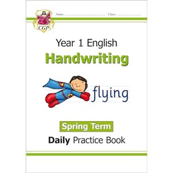 CGP KS1 Handwriting Year 1 Daily Practice Book: Spring Term