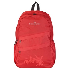 Faber Castel School Bag M Watermark JK Red 9yrs+