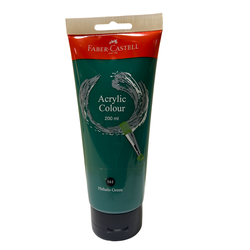 Faber Castell Acrylic Colour 200ml tube Phthalo Green 162361