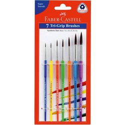 Faber Castell Brush Synthetic Tri-Grip Round set 7pieces