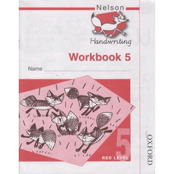Nelson Handwriting Workbook Red Level 5 Singles