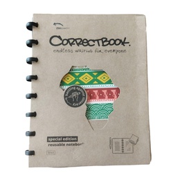 Correctbook A5 Journal Tribel print +pen