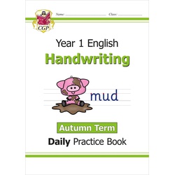 CGP KS1 Handwriting Year 1 Daily Practice Book: Autumn Term