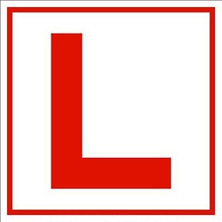 Pair of L Plate Label(Learner Sticker)