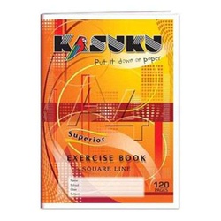 Exercise  Books Superior 120 Pages A4 Square Kasuku