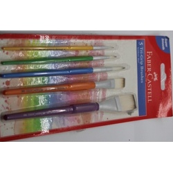 Faber Castell Brush Synthetic Tri-Grip  5 pieces Mixed