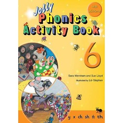 Jolly Phonics activity book 6 with stickers