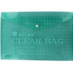 Atlas Document clear bag Green AS-F10003