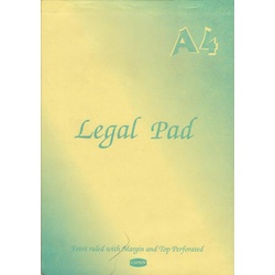 Legal Pad A4 Ruled