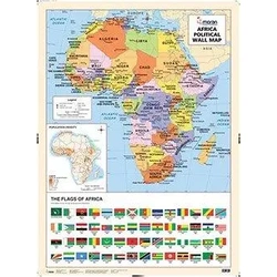 Moran Wall Map of Africa Political and Physical