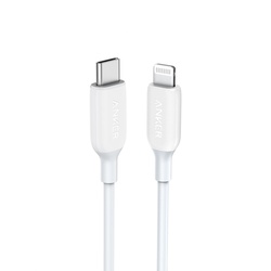 ANKER POWERLINE III USB-C TO LIGHTNING 2.0 CABLE 3FT WHITE
