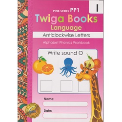 Twiga Books Language Anticlowise Letters Book1 Pre-Primary 1