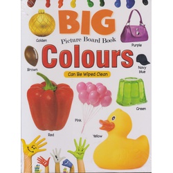 Alka Big Picture Board Book Colours Can be Wiped Clean