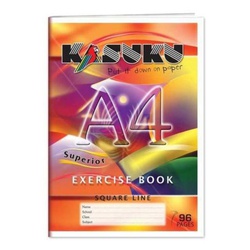 Exercise  Books SUPERIOR  96Pages A4 Square Kasuku