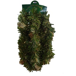 Christmas 8 Ply Tinsel Garland 5"x9ft Gold/Green