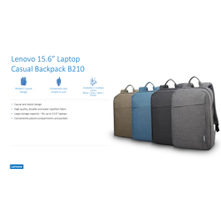 Lenovo B210 Backpack - Black / Grey / Blue