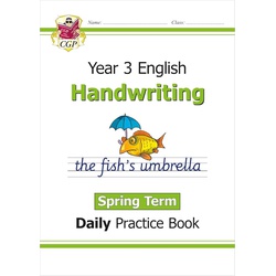 CGP KS2 Handwriting Year 3 Daily Practice Book: Spring Term