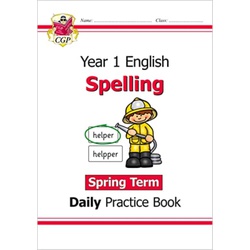 CGP KS1 Spelling Year 1 Daily Practice Book: Spring Term