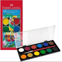 Faber Castell Watercolor Cakes 12 pieces