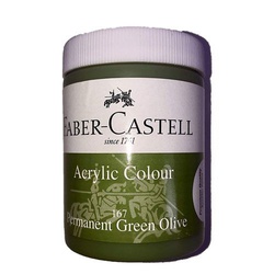 Faber Castell Acrylic Colour 140ml Perm Green Olive