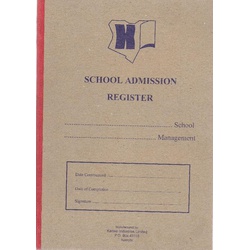 School Admission Register 2 Quire