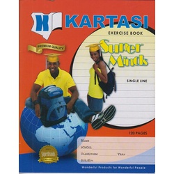 Exercise books 120 pages Kartasi Brand Single Line Manila Cover