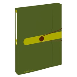 Herlitz Document box A4 with string Dark green 11279833