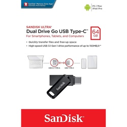 SanDisk Ultra Dual Drive Go USB Type-C™  64GB - Assorted Colours