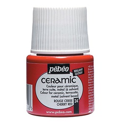 Pebeo Ceramic 45ml Cherry Red 025-024