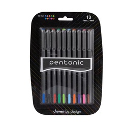 Pentonic Ball Pen 1.0 mm 10's Asst.