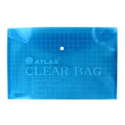 Atlas Document clear bag Blue AS-F10