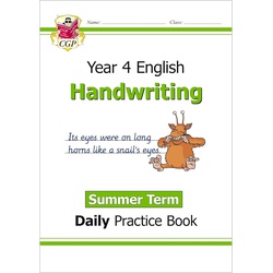 CGP KS2 Handwriting Year 4 Daily Practice Book: Summer Term