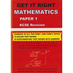 Get it Right Maths paper 1 KCSE Revision