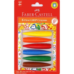 Faber Castell Crayons First Grip Set 6 pieces