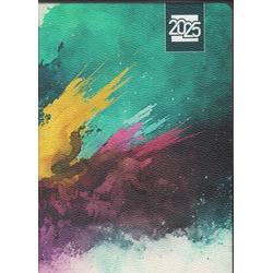 2025 Evoke PU Cover Printed Diary A5 Coral