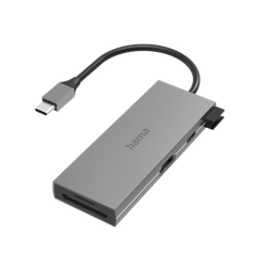 HAMA 6in1 USB-C MULTIPORT ADAPTER WITH CARD SLOT (200110)
