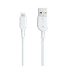 ANKER POWERLINE II WITH LIGHTNING CONNECTOR 3FT WHITE