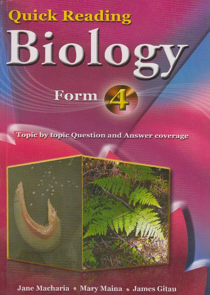 Answers biology form 4 ​KCSE TOPICAL