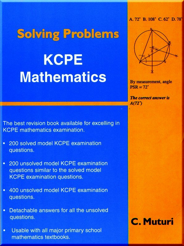 Solving Problems Kcpe Maths Text Book Centre