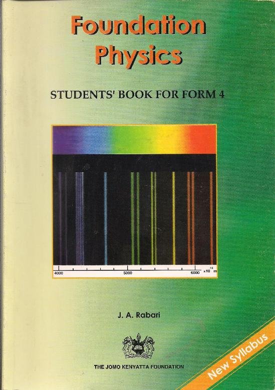 Foundation Physics Form 4  Text Book Centre