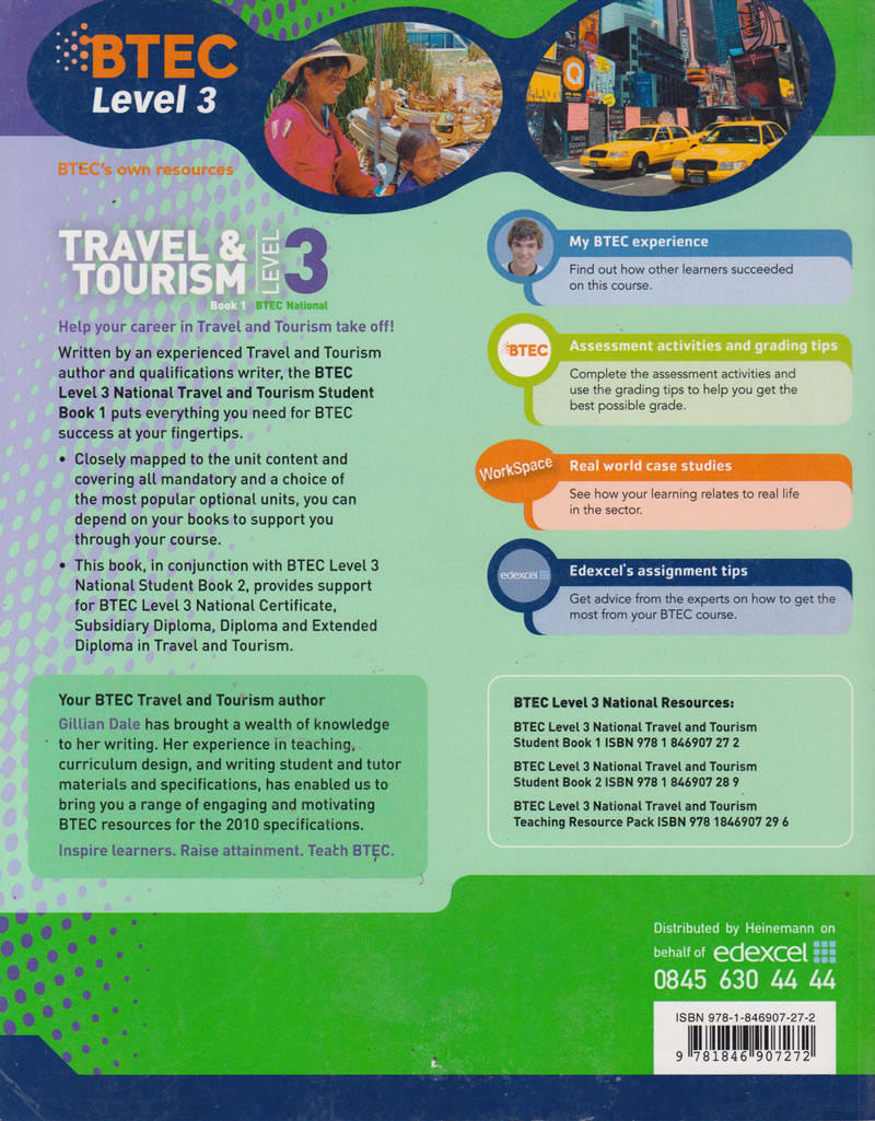 travel and tourism course level 3