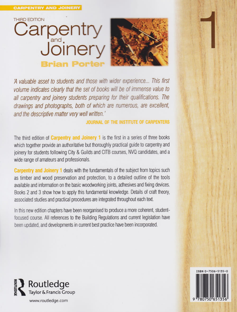 Carpentry and Joinery 1 3rd Edition Text Book Centre