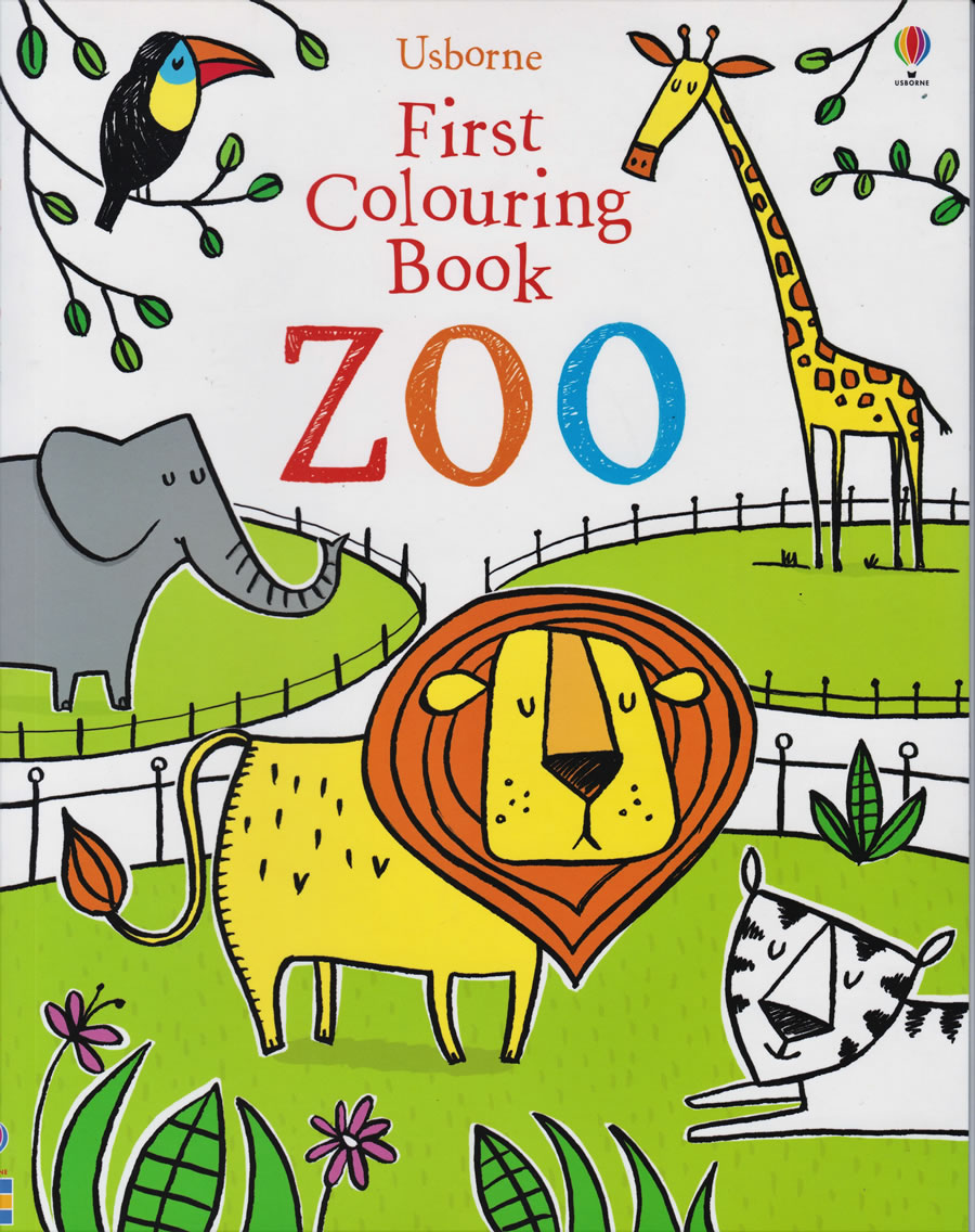 Download Usborne First colouring book Zoo | Text Book Centre