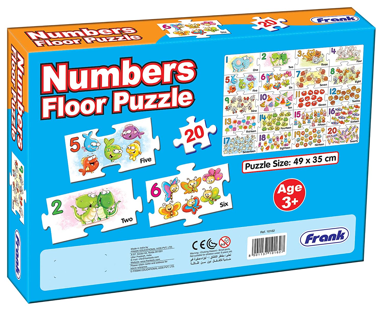 Numbers Floor Puzzle 20pcs Puzzle, Age 3+, Frank 10162 ...