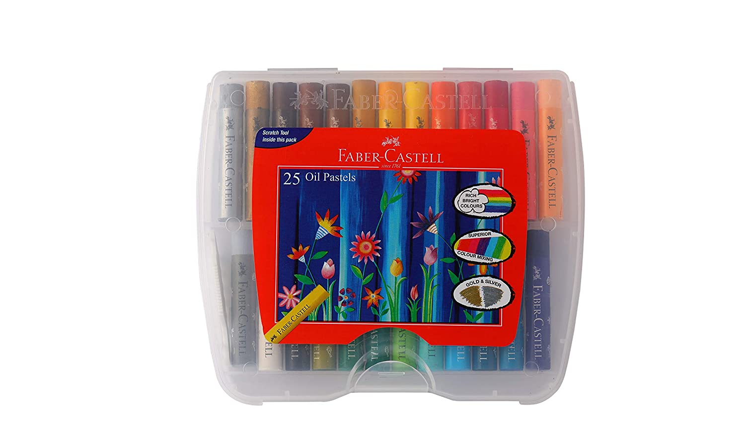 Faber Castell Color Oil Pastels (Pack of 50 Shades)